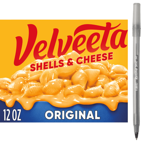 1x VELVEETA Shells & Cheese Original Mac & Cheese Meal with pan