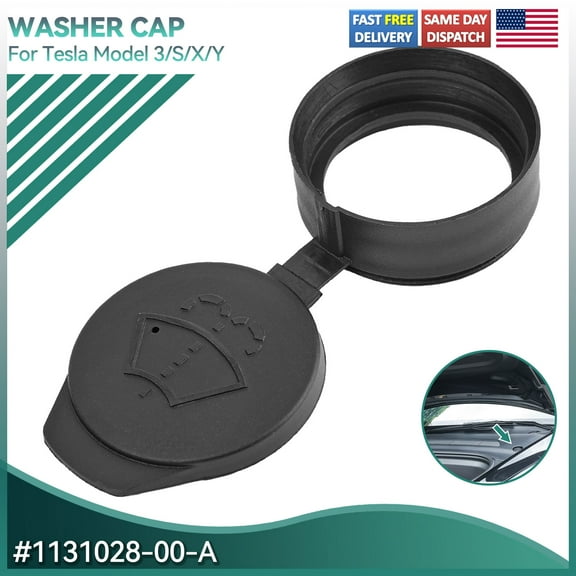 1x Windshield Washer Fluid Reservoir Tank Cap Cover for Tesla Model S 3 X Y 2012-2024