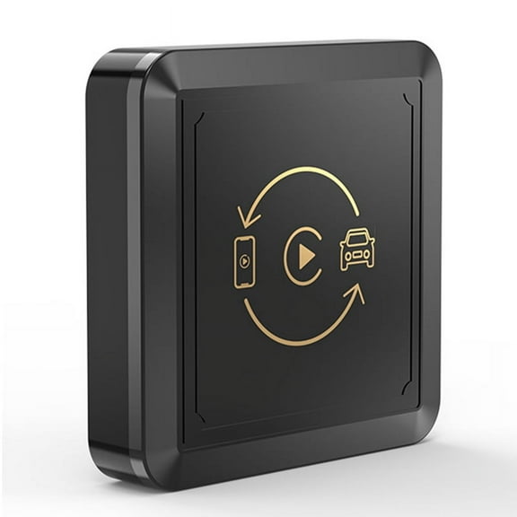 1x Wireless Carplay box 2x USB/Type-C data cable interface 1x English manual-Black & Gold