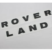 1x for Rover Land Matte Black 3D Letters Hood OR Trunk Tailgate Emblem Badge NAMEPLATE Matte Black Lr3 Lr2 Lr4 Defender Evoque