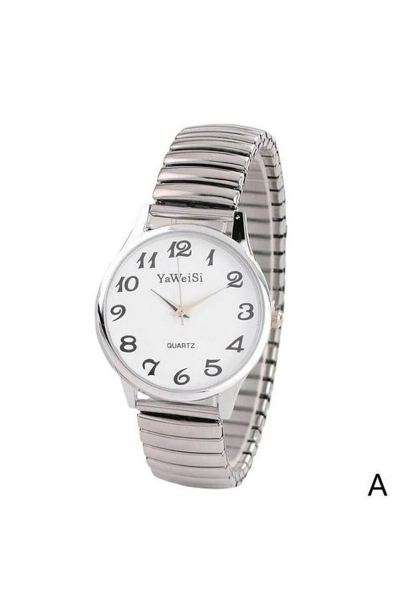 1x isex Wrist Watches Quartz Watch Expandable Stretch Gents Ladies Strap G V0R1