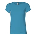thumbnail image 1 of Anvil Tshirt 1441 Women's S/S 5 oz Ringspun 1x1 Ribbed Scoop Neck, 1 of 2