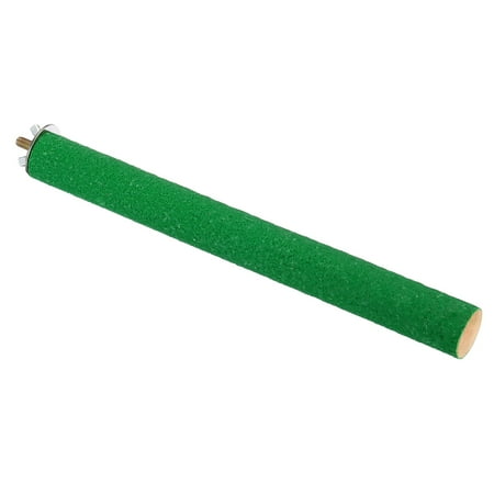 1x10" Bird Paw Grinding Stick Parrot Parakeet Cockatiel Perch Stand, Green