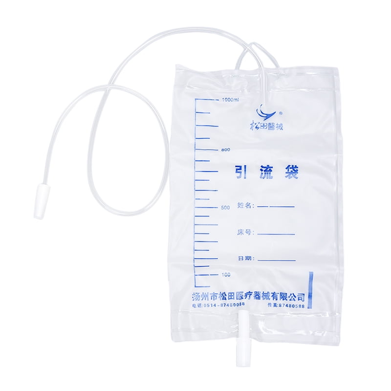 1x1000ml Medical Male Urine Bag Anti-Reflux Urine Collector Bag Urinary Catheter