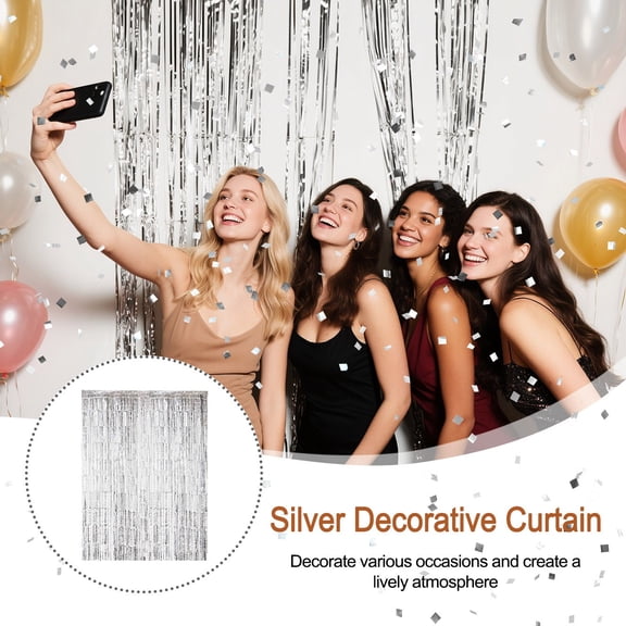 1x2.5M Party Background Wall Decoration Thick Rain Curtain Wedding Party Birthday Home Decor