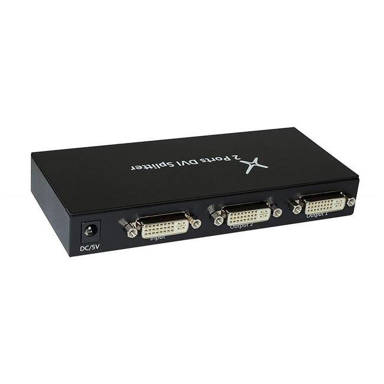 1x2 DVI Splitter Dual Monitor 6.75Gbps 36bit Supports Cascade
