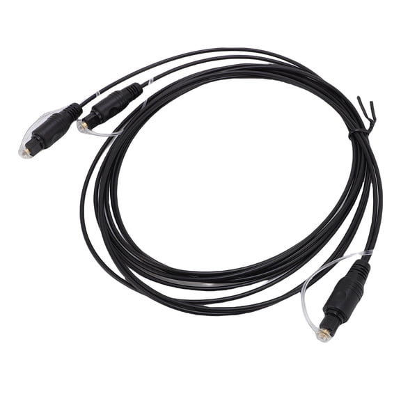 1x2 Digital Optical Splitter Cable SPDIF for Toslink Fiber Optic Sound Splitter For Home Theater HDTV Speaker 6.56 ft 2m-
