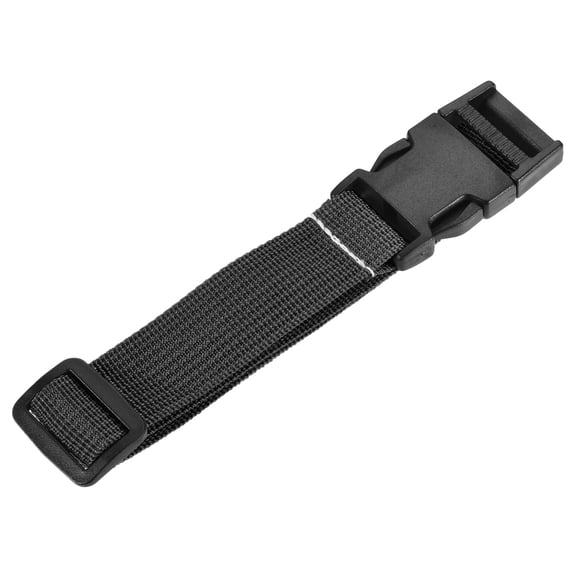 1x20 Inch Utility Strap with Buckle Polyester Belt for Packing (Black)