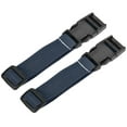 thumbnail image 1 of 1x20 Inch Utility Strap with Buckle Polyester Belt for Packing (Navy Blue, 2 Pack), 1 of 5
