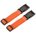 thumbnail image 1 of 1x20 Inch Utility Strap with Buckle Polyester Belt for Packing (Orange, 2 Pack), 1 of 5