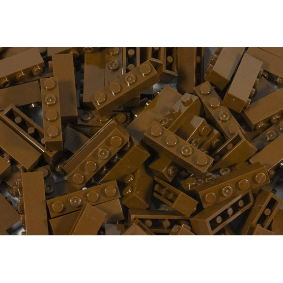 1x4 bricks brown 100 pack