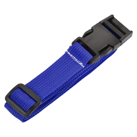 1x40 Inch Utility Strap with Buckle Polyester Belt for Packing (Blue)