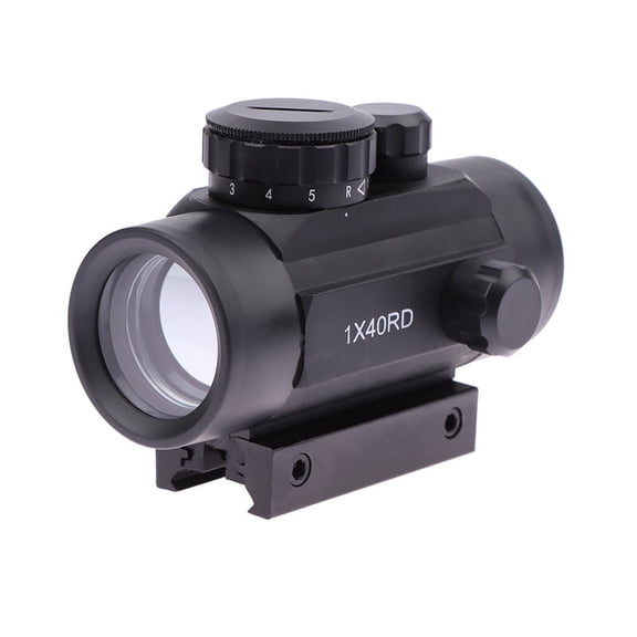 1x40rd Reflex Red Green Dot Sight Lighted Scope Mount Outdoor Adjustable Metal Monocular Telescope Accessories