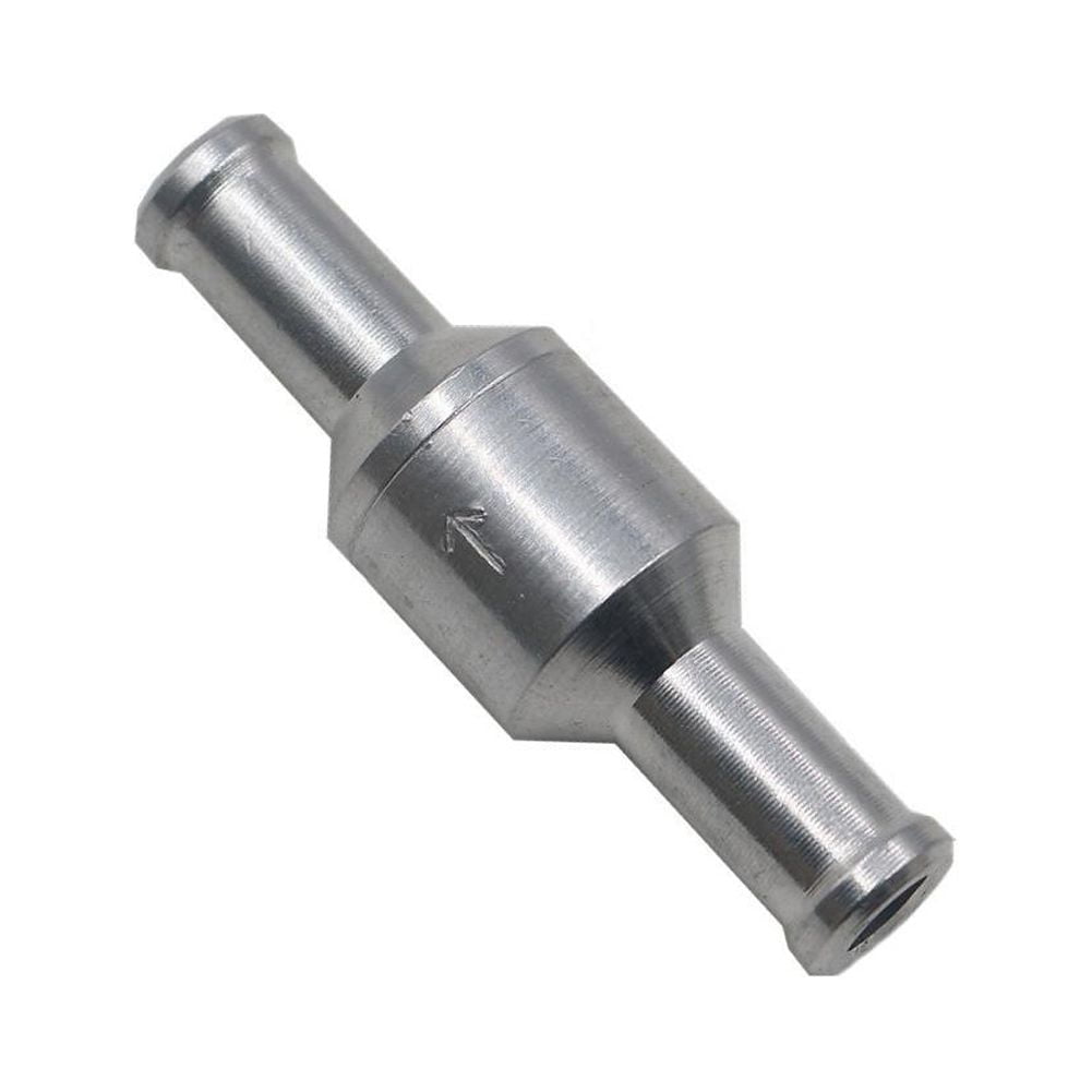 1x612mm Non Return One Way Check Valve Fuel Line Oil AluminiumAcc