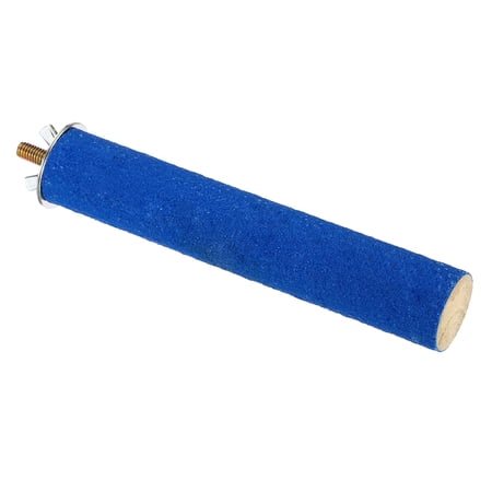 1x6" Bird Paw Grinding Stick Parrot Parakeet Cockatiel Perch Stand, Blue