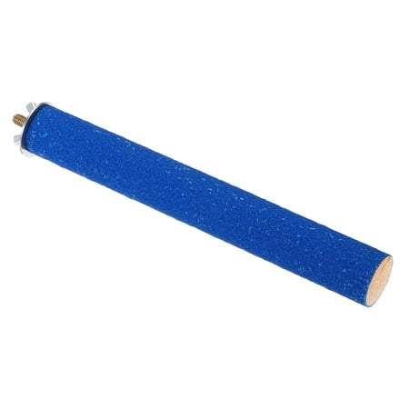 1x8" Bird Paw Grinding Stick Parrot Parakeet Cockatiel Perch Stand, Blue