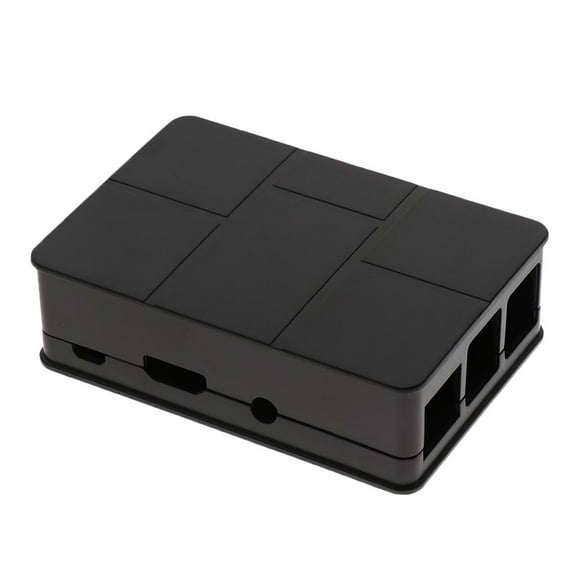 1xBlack ABS Protective Case Box Enclosure For Pi 3 +Screws