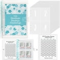 thumbnail image 1 of 1xBook,100 Day Money Saving Challenge Flyer Blue,"100 Days Challenge! Loose Leaf Notebook 100 Envelope Challenge A Financial Plan to Help You Develop The Habit of Saving, 1 of 8