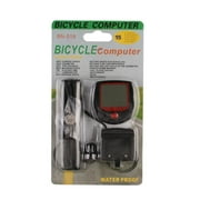1xLCD Digital Waterproof Bike Computer Cycle Speedometer Wired Tool Speed J9B9