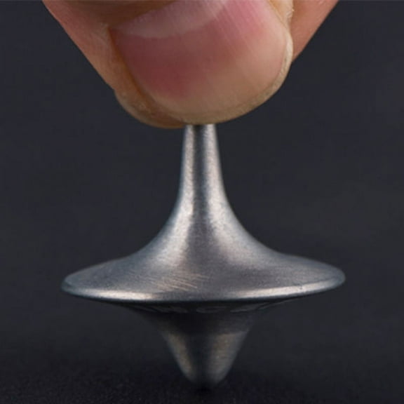 1xSilver Black Inception Top Gyro Metal Gyroscope Alloy Tool Education NICE T6I9