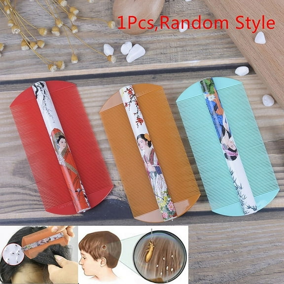 1xStylings Tools Lice Combs Encryption Grate Both Sides Dandruff Hair Car-caSWA