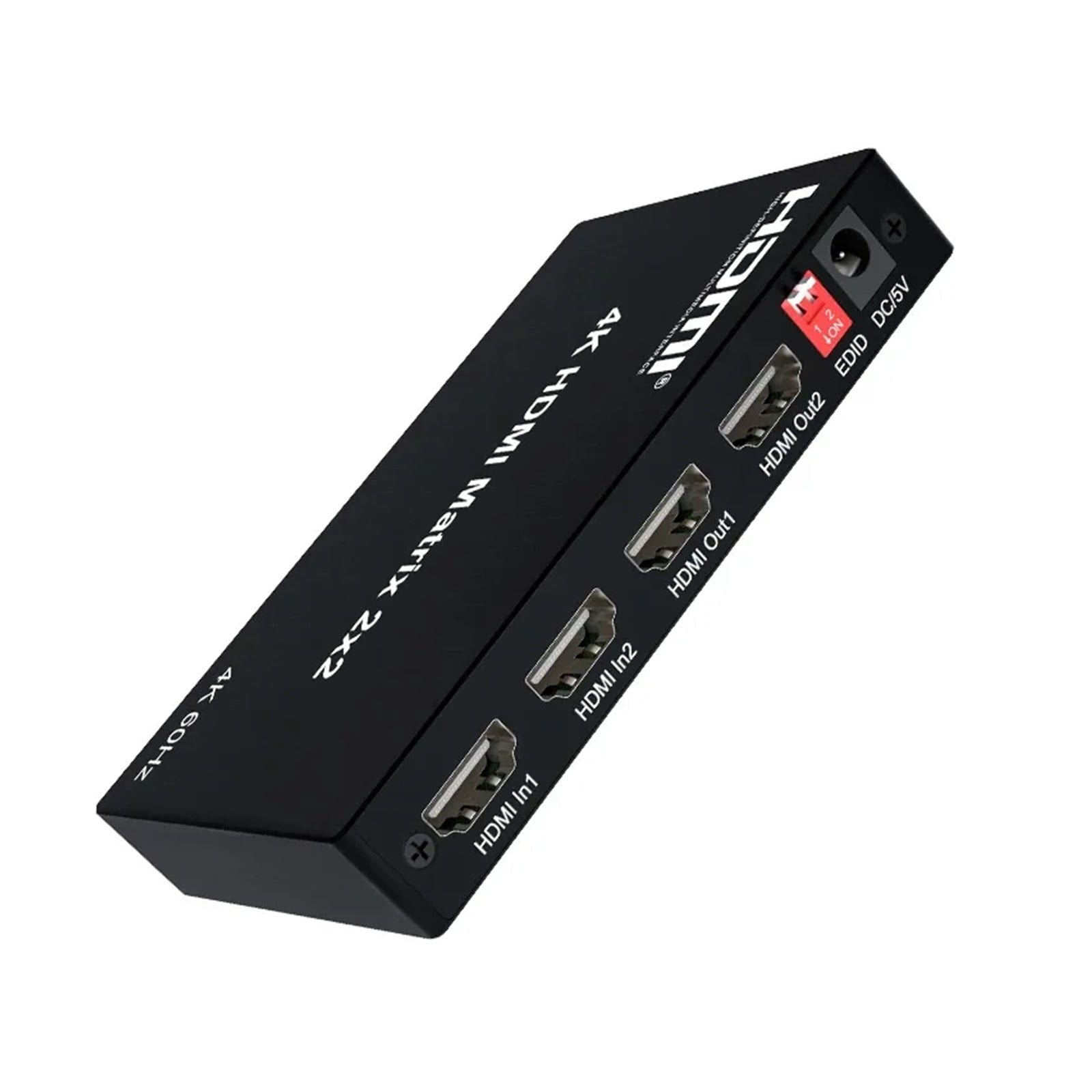 2.0 4K60hz 2x2 Matrix Extractor Video Distributor Switch Splitter ...