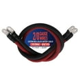 thumbnail image 1 of 2/0 AWG Battery Cables with Terminals, Positive and Negative Wires Pure Copper, Solar Power Inverter, Welding, Golf Cart, Motorcycle (Red and Black, 3 FT (36 in), 5/16" Lugs on Both Ends, 2pcs), 1 of 6