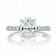thumbnail image 1 of 2.0 Cts Oval Cut Moissanite Diamond Engagement Ring, Sterling Silver Bridal Ring, Diamond Promise Ring, Anniversary Ring , Promise Ring, 1 of 2
