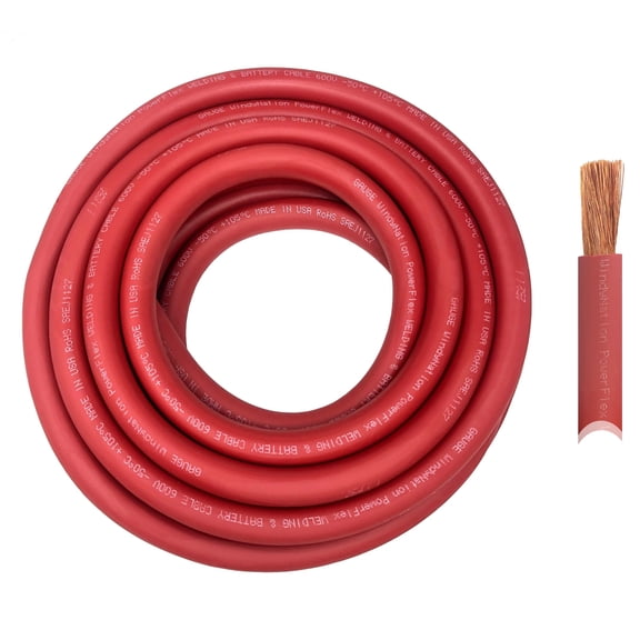 2/0-Gauge 50 ft. Red Welding Cable
