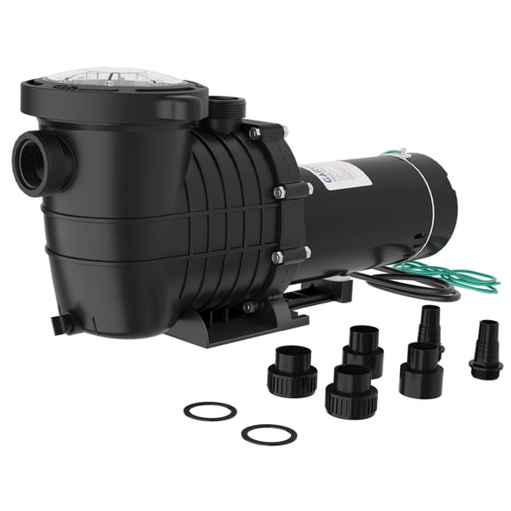 2.0 HP Swimming Pool Pump 1500W 110-120V Single Voltage Pumps with Strainer Basket for Above-Ground and In-ground, 7100 GPH Max. Flow