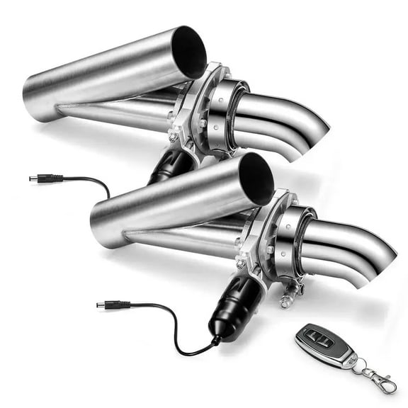 SPEEDWOW 2.0 Inch Dual Electric Exhaust Cutout Valve Remote Switch