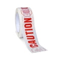 thumbnail image 1 of SSBM 2.0 Mil Thicker White & Red Caution Printed Tape for Security 2" x 110 Yards 72 Rolls, 1 of 2