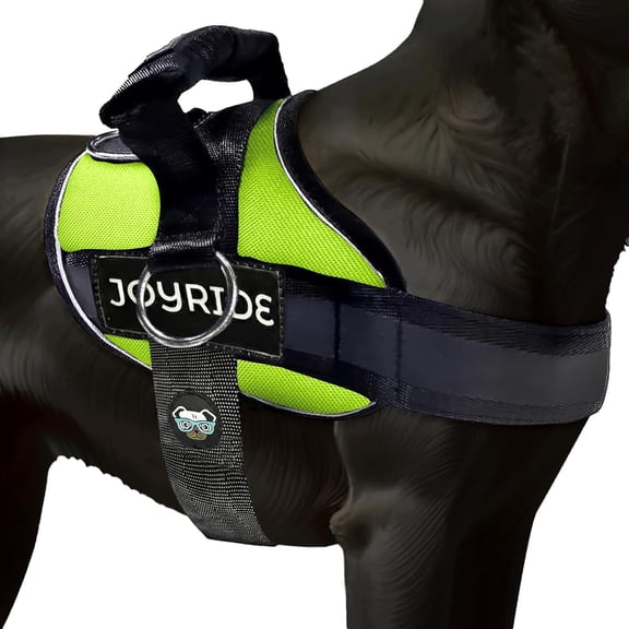 2.0 Side Ring No Pull Dog Harness - No Choke Escape Proof Reflective 3 Leash Clips Quick Fit Vest for Small Medium Large Dogs Green 2XL