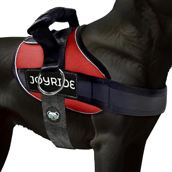 2.0 Side Ring No Pull Dog Harness Reflective Escape Proof 3 Leash Clips Quick Fit Vest for Small Medium Large Dogs Red 2XL