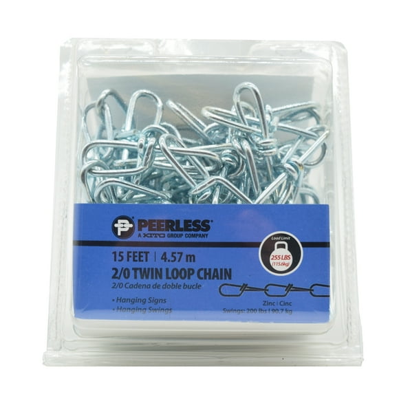 2/0 Twin Loop Chain, 15', Peerless Chain Company, #4740615