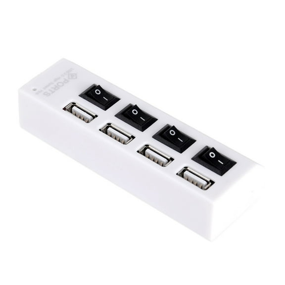 2.0 USB Hub 4 Mobile Phone Charger Computer Network Hub Deconcentrator Socket Type High-speed Expansion Card Reader ,No More Cable Clutter