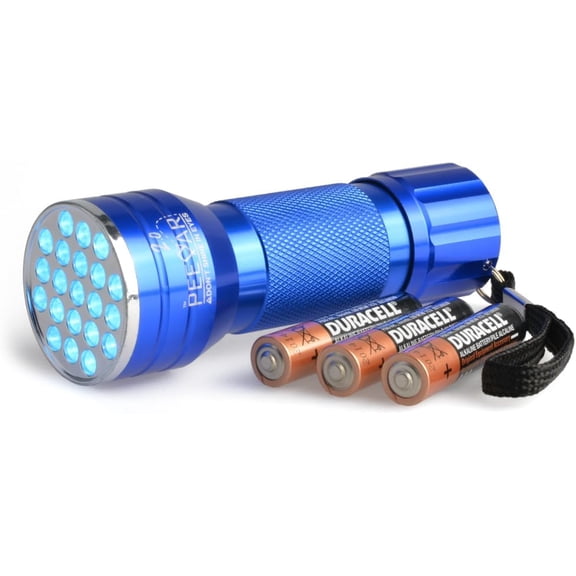 2.0 UV Pet Urine Detector Black Light LED Flashlight + Cat & Dog Behavior Guide. Ultra Bright Optimal 380-385NM Wavelength Finds Invisible Stains Instantly! Stop Pet Pee Issues Forever