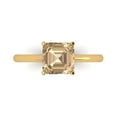 thumbnail image 1 of Solitaire Engagement Ring for Women - 2ct Yellow Moissanite in 14K Yellow Gold Promise Ring, 1 of 7