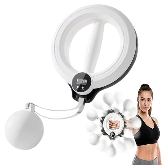 2.0 for Arms and Shoulder, Smart Flabby Arm Exerciser with Digital Tracker, 1.21lbs PC Hand-Crank Forearm Workout for Upper Body Toning