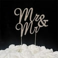 thumbnail image 1 of 2.0 oz Gay Mr & Mr Cake Topper - Silver, 1 of 1