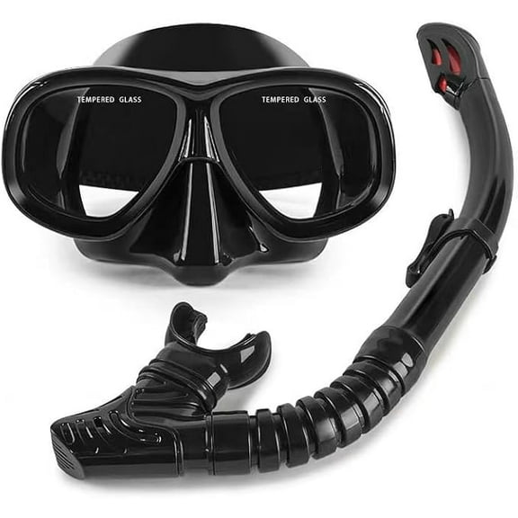 2.0 to 5.0 Hyperopia Diving Mask Farsighted with Tempered Glass Lenses, Gear for Men Women