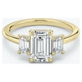 thumbnail image 1 of 2.00 CT Excellent Cut Octagon Moissanite Diamond Ring / Engagement Ring /18K White Gold Plated Wedding Ring / Anniversary Ring / Jewelry Ring, 1 of 5
