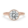 thumbnail image 1 of 2.00 CT Round Brilliant Cut Bezel Set Engagement Solitaire Ring, Promise Ring, Engagement Anniversary Gift Ring For Her., 1 of 4