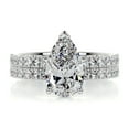 thumbnail image 1 of 2.00 CTW Pear Cut Bridal Set Wedding Ring 925 Silver, 1 of 5