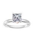 thumbnail image 1 of 2.00 Carat Asscher Cut (D/VVS1) Moissanite Latest Design Wedding Ring for Girls Solid 14K White Gold Size 4.5 by Diamond-Capitals, 1 of 8