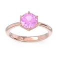 thumbnail image 1 of 2.00 Carat Beautiful Round Cut Pink Sapphire Gemstone Solitaire Bridal Ring for Women Solid 14K Rose Gold Size 8 by Diamond-Capitals, 1 of 8