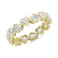 thumbnail image 1 of 2.00 Carat Brilliant Heart Cut Natural Diamond Beautiful Eternity Band for Engagement Solid 14K Yellow Gold Size 9, 1 of 7