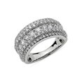 thumbnail image 1 of 2.00 Carat Brilliant Round Cut Natural Diamond Elegant Wedding Eternity Band for her in Solid 950 Platinum Size 9.5, 1 of 8