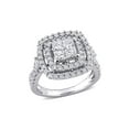 thumbnail image 1 of 2.00 Carat (Ctw H-I, I2-I3) Princess-Cut Diamond Engagement Ring in 14K White Gold for Women, 1 of 6