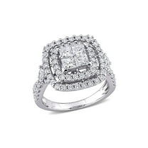2.00 Carat (Ctw H-I, I2-I3) Princess-Cut Diamond Engagement Ring in 14K White Gold for Women